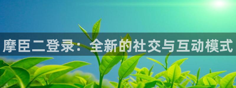 k8凯发kgame：摩臣二登录：全新的社交与互动模式